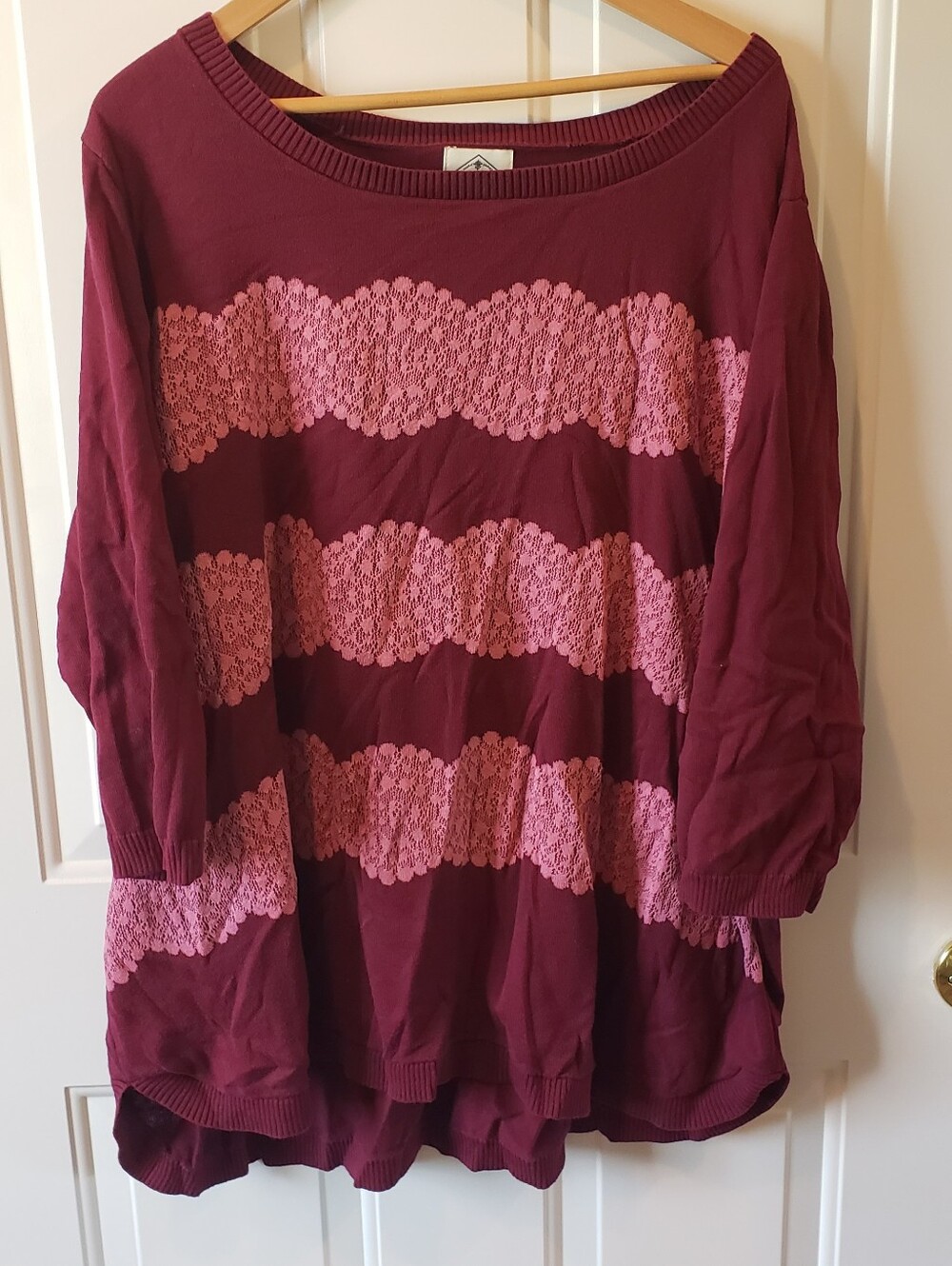 Marroon and Mauve Sweater
